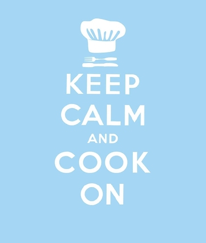 Book cover of Keep Calm and Cook On by Lewis Esson