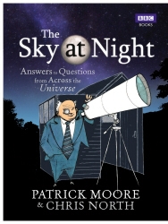 Book cover of The Sky at Night by Patrick Moore, Chris North