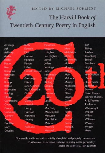 Book cover of The Harvill Book of 20th Century Poetry in English by Michael Schmidt
