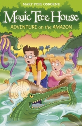 Book cover of Magic Tree House 6: Adventure on the Amazon by Mary Pope Osborne