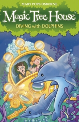 Book cover of Magic Tree House 9: Diving with Dolphins by Mary Pope Osborne