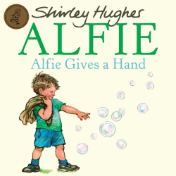 Book cover of Alfie Gives A Hand by Shirley Hughes