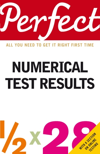 Book cover of Perfect Numerical Test Results by Joanna Moutafi, Ian Newcombe