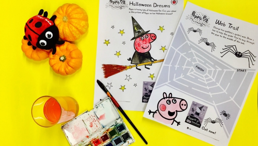 Download Peppa Pig Halloween-themed activity sheets