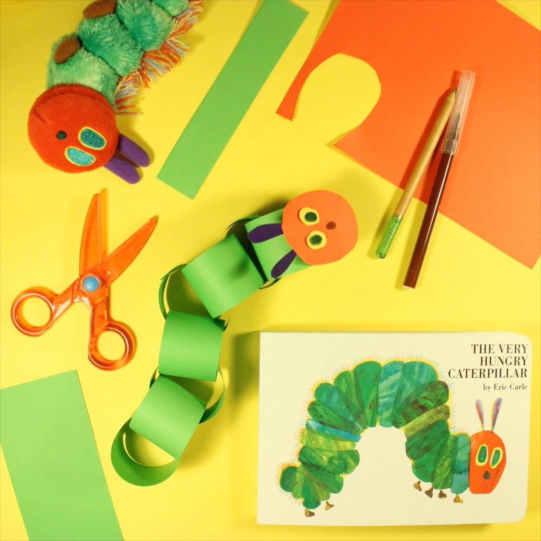 How to make Very Hungry Caterpillar paper chains