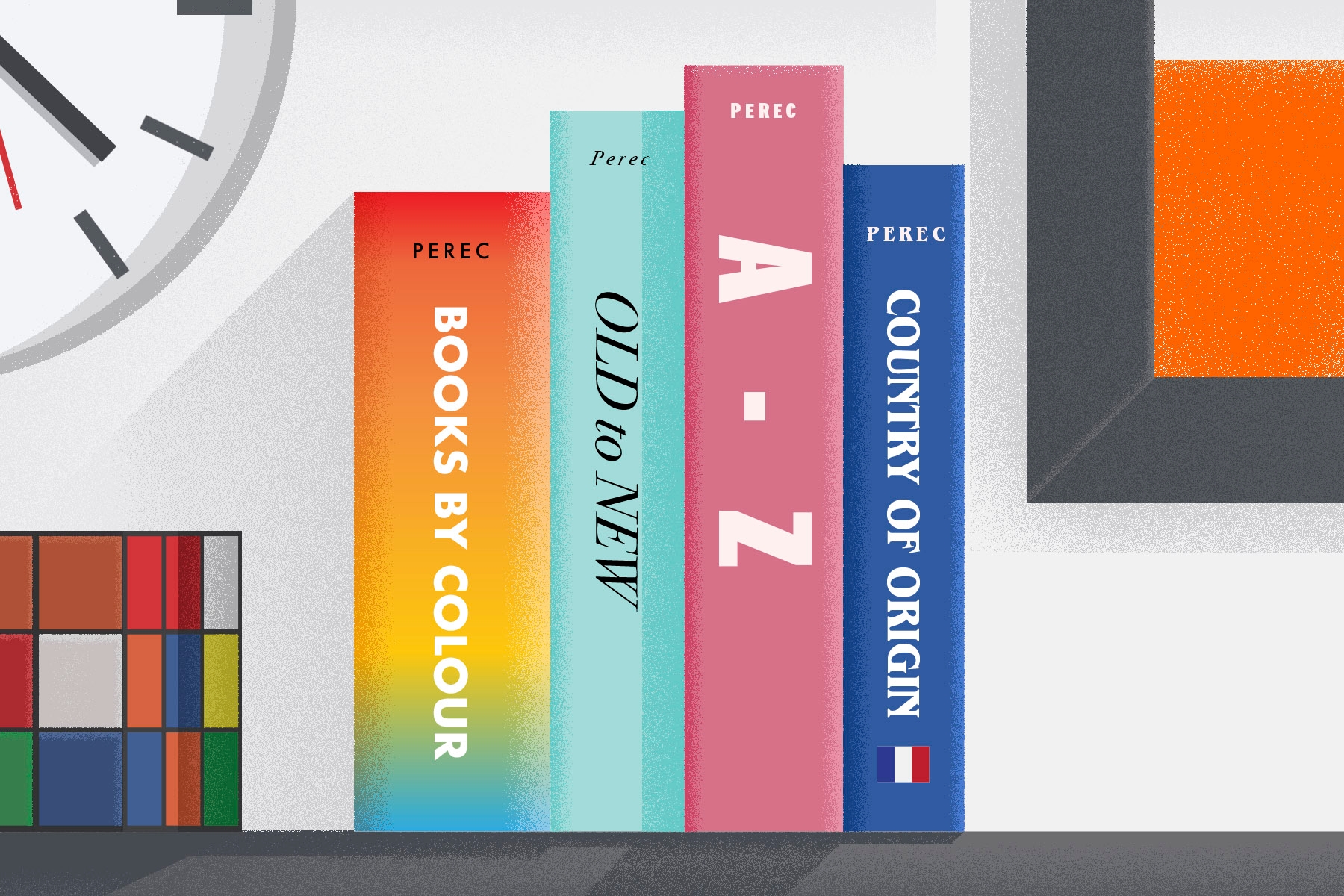 Arranging your bookshelves according to Georges Perec