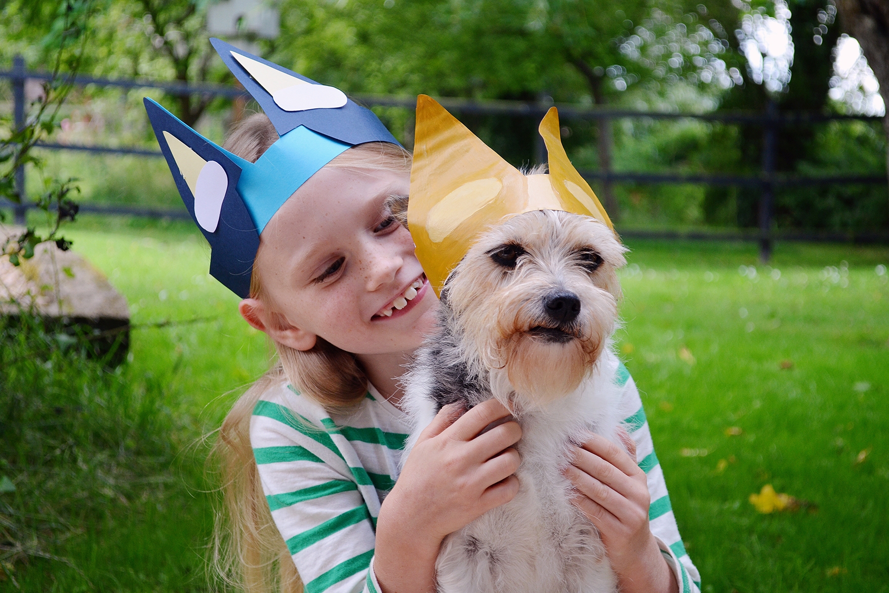 Make your own Bluey and Bingo cut-out dog ears