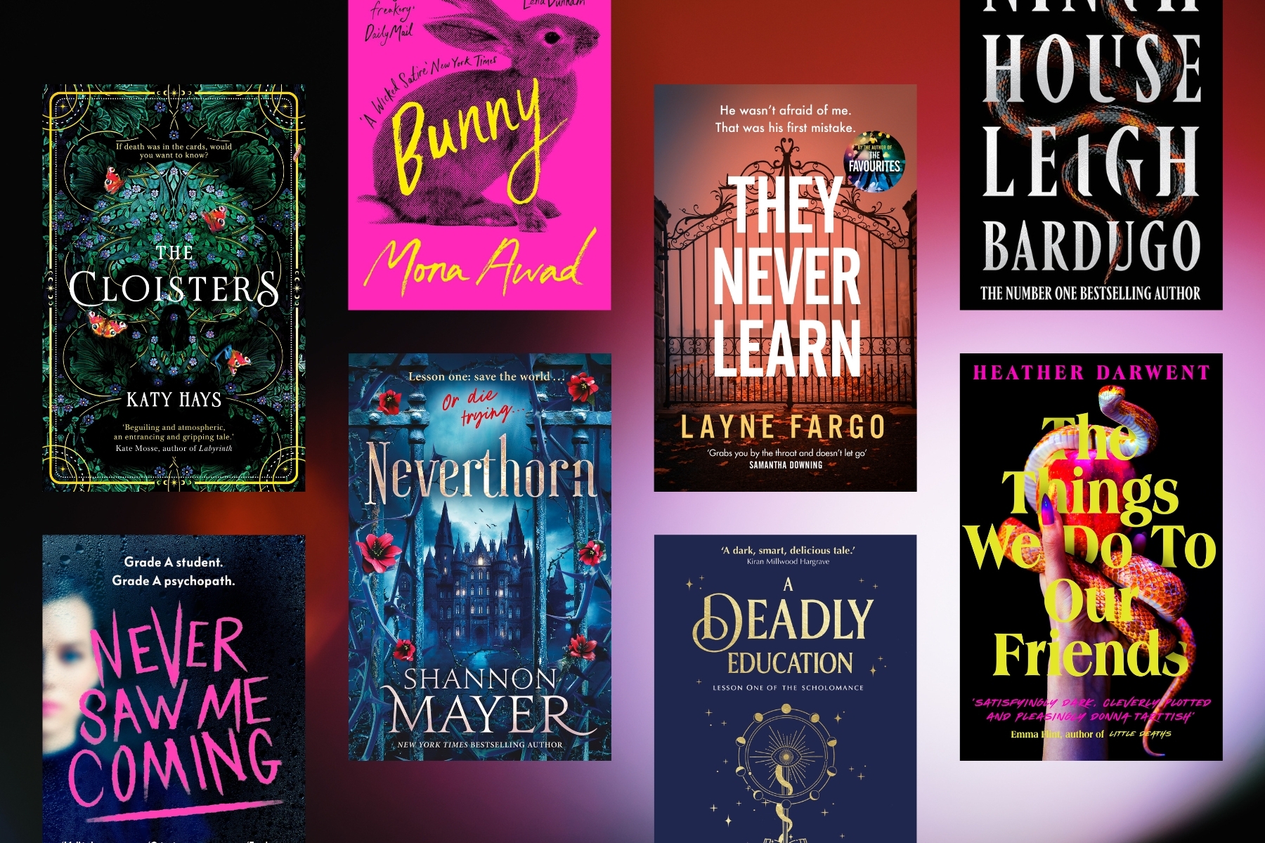 Dark academia books to read, including The Secret History, Ninth House and The Cloisters.