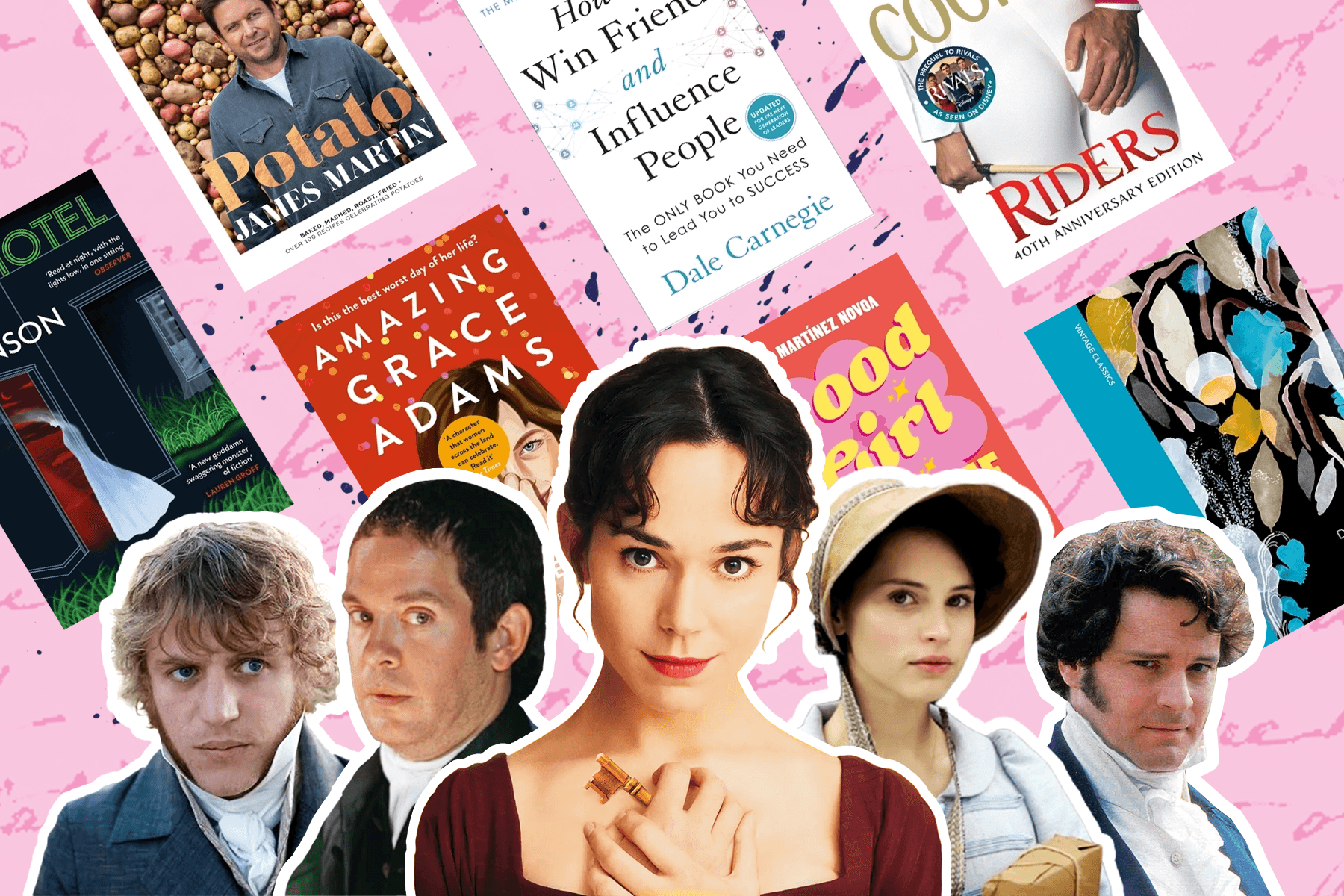 Book recommendations for Jane Austen characters, from Mr. Knightley to Elizabeth Bennett.