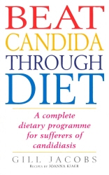 Book cover of Beat Candida Through Diet by Joanna Kjaer, Gill Jacobs